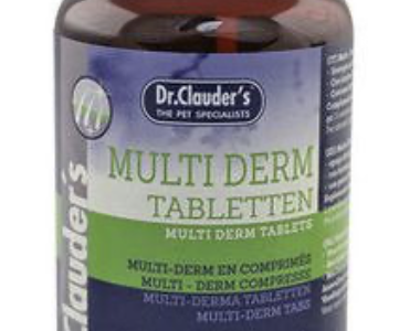 DR. CALUDER'S MULTI-DERM TAB - ХРАНИТЕЛНА ДОБАВКА НА ТАБЛЕТКИ ЗА КОЗИНА И КОЖА ПРИ КУЧЕТА 450ГР.