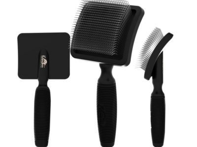KENCHII LONG PIN SLICKER BRUSH-BLACK