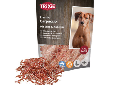 ДОПЪЛВАЩА ХРАНА ЗА КУЧЕТА - КАРПАЧО С ПАТИЦА И ТРЕСКА Trixie