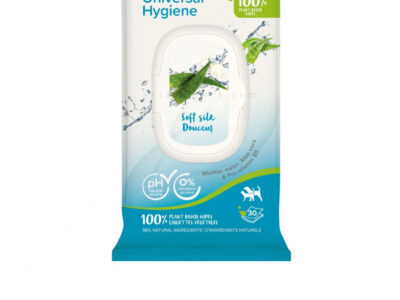 Биоразградими универсални мокри кърпи с алое вера, мицеларна вода и про-витамин B5 BEAPHAR