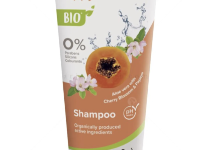Био Шампоан за малки кученца с цвят от череша, папая и алое вера BEAPHAR