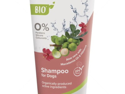 Био Шампоан за сияйна козина с масло от макадамия, хибискус и алое вера BEAPHAR