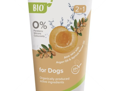 Био 2в1 Шампоан с балсам с арганово масло, масло от кайсиеви ядки и алое вера BEAPHAR