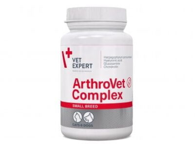 Vet Expert ArthroVet Complex Small Breed 60 twist-off капсули - за превенция и възстановяване на ставите и ставните хрущяли при котки и кучета от малки породи