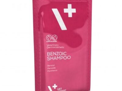 Vet Expert Benzoic Shampoo - саше - за кучета и котки с мазна или склонна към омазняване кожа и козина15мл. - 20 бр.