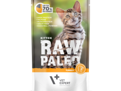 Raw Paleo Cat Kitten Turkey - Пауч за бебета котки с пуешко 100 гр.