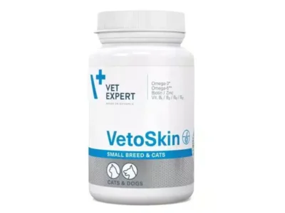 VetoSkin Small breed and cats 60 - за поддържане на оптимално състояние на кожата и козината при котки и кучета от малки породи