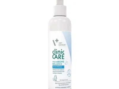 Vet Expert Clinic Care microBiome Balance Shampoo 250ml - шампоан за проблемна и отслабена козина, склонна към раздразнения кожа