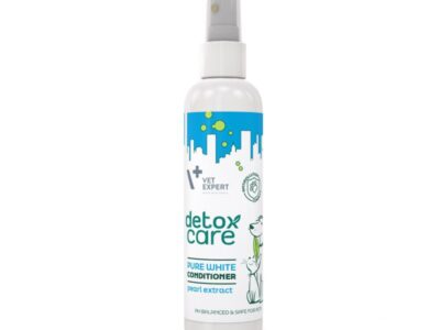VET EXPERT Detox Care Pure White Conditioner 150ml - Нежен спрей балсам без отмиване, идеален за кучета и котки с бяла и светла козина