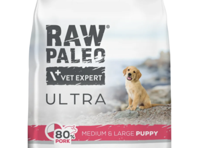 RawPaleo ULTRA Puppy MEDIUM/LARGE Pork- суха храна със свинско за подрастващи кучета от средни и големи породи