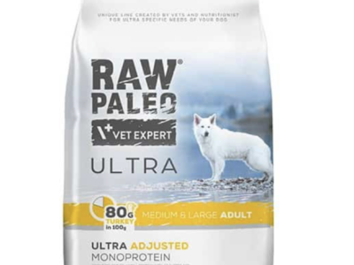 RawPaleo ULTRA Adult MEDIUM/LARGE Turkey- суха храна с пуешко за възрастни кучета от средни и големи породи