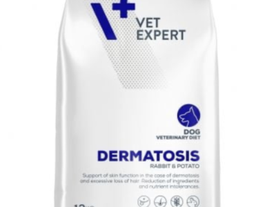 Vet Expert Dermatosis Dog Rabbit & potato – за дерматологични проблеми и нежелани реакции към храни 2 КГ.