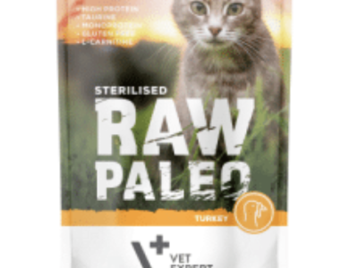 Raw Paleo Cat Sterilised Turkey – пауч за кастрирани котки с пуешко 100гр.